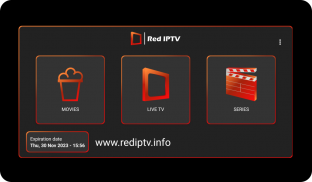 Red IPTV player screenshot 1