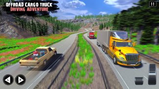 Offroad Cargo Truck Driving 3D screenshot 3
