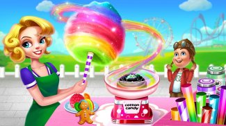 💜💜棉花糖店 - 儿童制作食物游戏 screenshot 0