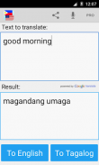 Tagalog English Translator screenshot 5