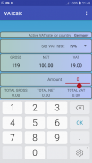 VATcalc - Gross Net VAT Calculator screenshot 0