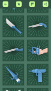 Schemi di armi origami: pistole di carta e spade screenshot 2