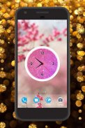 Glitter Clock Live Wallpaper screenshot 4