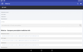 Medicine list app. Medical dictionary. Drugs ABC. screenshot 1