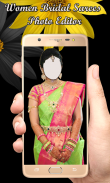 Women Bridal Saree PhotoEditor screenshot 0