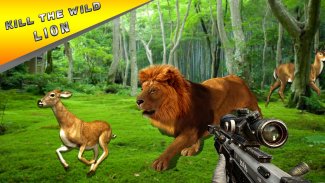Wild Lion Hunting Deer Survivl screenshot 2