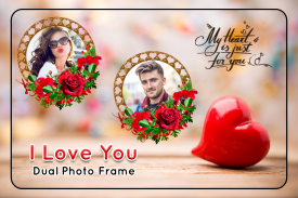 I Love You Dual Photo Frame screenshot 0