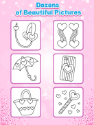 Glitter Hearts coloring and drawing screenshot 2