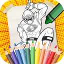 Superhero Rangers Coloring