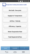 Evaporative Cooling Calculator screenshot 0