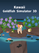 Goldfish & Cat Simulator in rainy pond screenshot 8