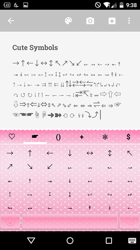 cute keyboard symbols app