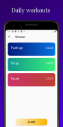 Get fit - Push ups, Sit ups, Squat Workout screenshot 0