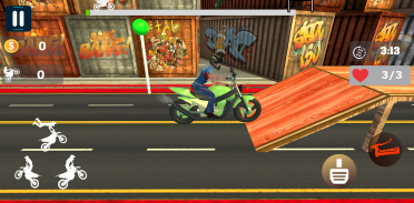 Bike Stunt 3d :Crazy Bike -impossible track screenshot 3