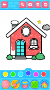 Glitter House Coloring screenshot 6