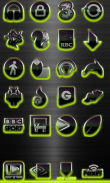 GLOW LIME icon pack HD 3D screenshot 1