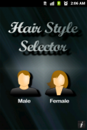 Hair Style Selector Lite screenshot 1