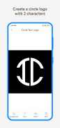 Logo de texto circular screenshot 4