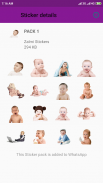 Cute Baby Stickers - WASticker screenshot 6