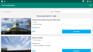 Cheap Pet Friendly Motels & Hotels screenshot 3