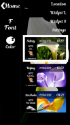 Calla Flower Clock Widget screenshot 2