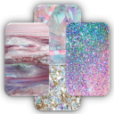 Girly Crystal Glitter Wall Icon