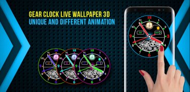 Analog Clock Live Wallpaper 3D screenshot 1