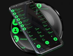 Theme for Drupe and RocketDial and ExDialer BGreen screenshot 5