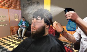 Barber shop rambut rambut gila game pemotongan 3D screenshot 0