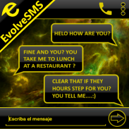 THEME EVOLVESMS SPACE YELLOW screenshot 0