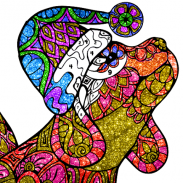 Dogs Glitter Color by Number - Adult Coloring Book screenshot 2