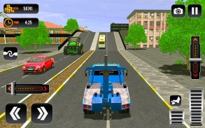 City Tow Truck Driving Car Transporter 3D screenshot 2