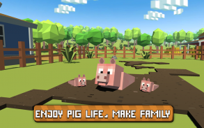 Blocky Pig Simulator 3D screenshot 2