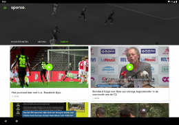 sporza voetbal screenshot 1