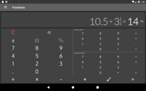 Fraksi Kalkulator dengan penyelesaian screenshot 11