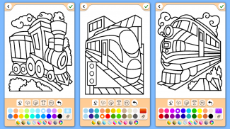 ट्रेन खेल: रंग पुस्तक screenshot 3
