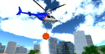 Police Helicopter City Flying screenshot 1