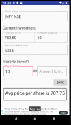 Stock price average calculator screenshot 0