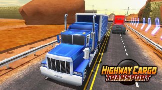 Highway Cargo Truck Transport Simulator screenshot 0