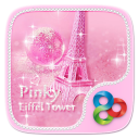 Pinky Eiffel Tower GO Launcher Theme