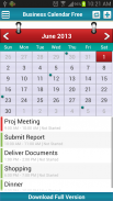 Business Calendar Догађаји screenshot 0