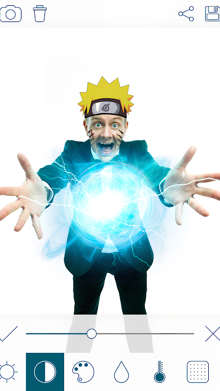 naruto face Fotomontagem