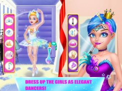 Twin Sisters Ballerina: Dance, Ballet, Dress up screenshot 2