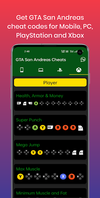 GTA: San Andreas Cheater v2.3 APK for Android