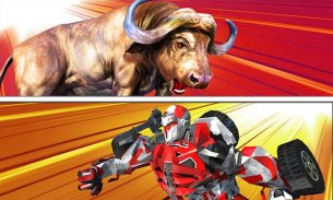 Super X Robot VS Angry Bull Attack Simulator screenshot 1