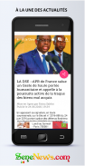 SeneNews - Senegal Nachrichten screenshot 1