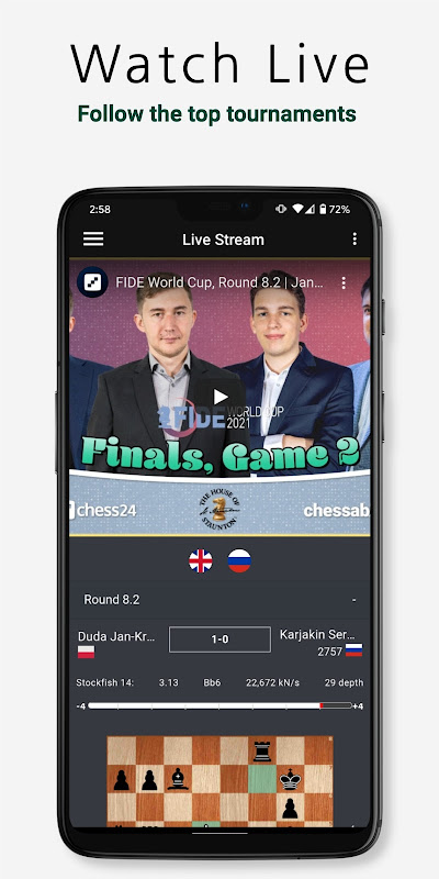 chess24 on iOS and Android 