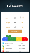 体重指数计算器 - BMI，BMR, 和体脂肪计算器 screenshot 2