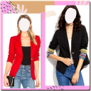 Women Blazer Photo Suit Icon