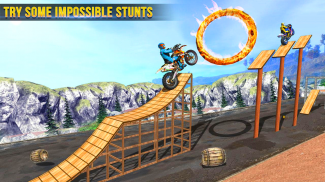 مجنون راكب الدراجة النارية أقصى التحدي السماء حيلة screenshot 3